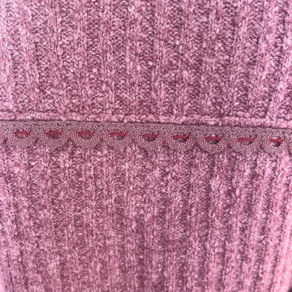 Free People Mauve Cuddle Bear Double Breasted Cardigan Sweater size SX - Picture 6 of 9